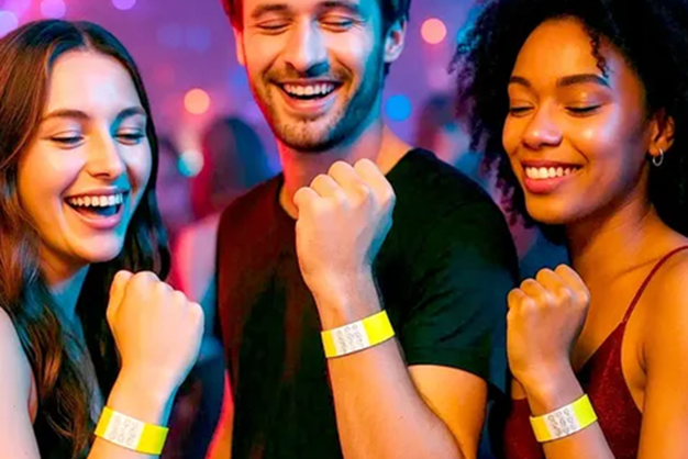 casal liberal conversando em balada com luz baixa